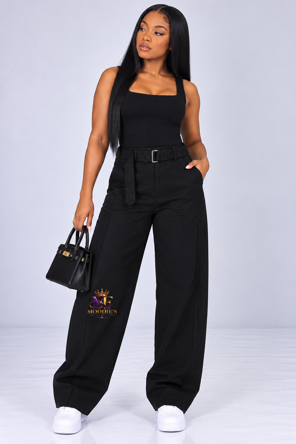 Signature Cotton Barrel-Leg Chino Pants