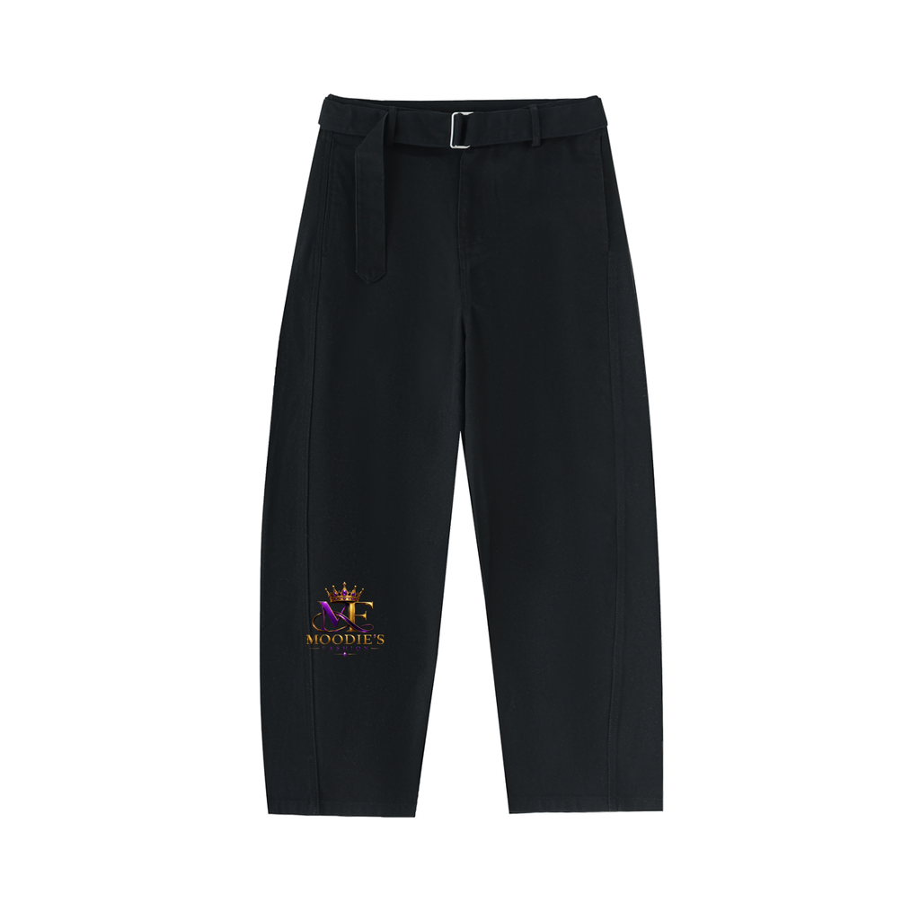 Signature Cotton Barrel-Leg Chino Pants
