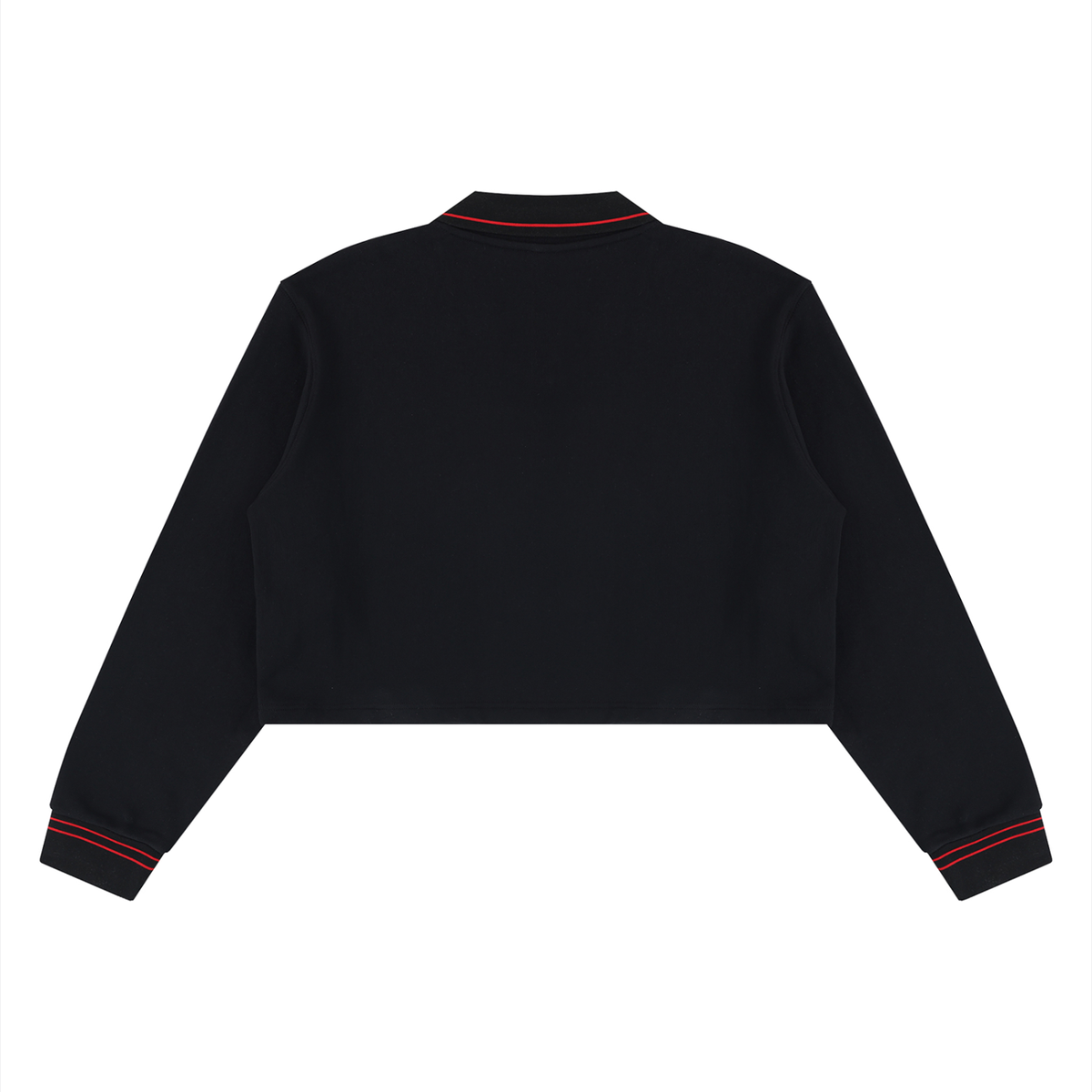 Signature Cotton Crop Collared Sweatshirt