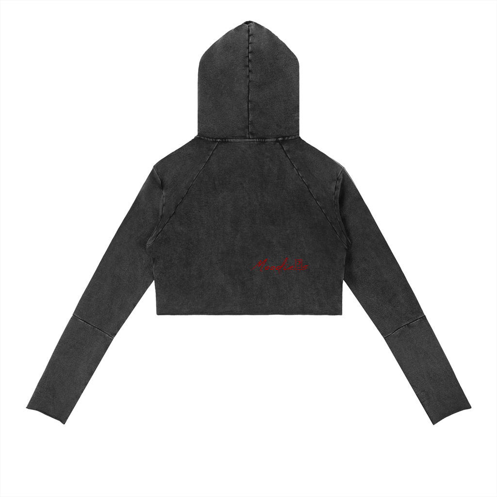 Signature Cotton Raw Edge Hoodie