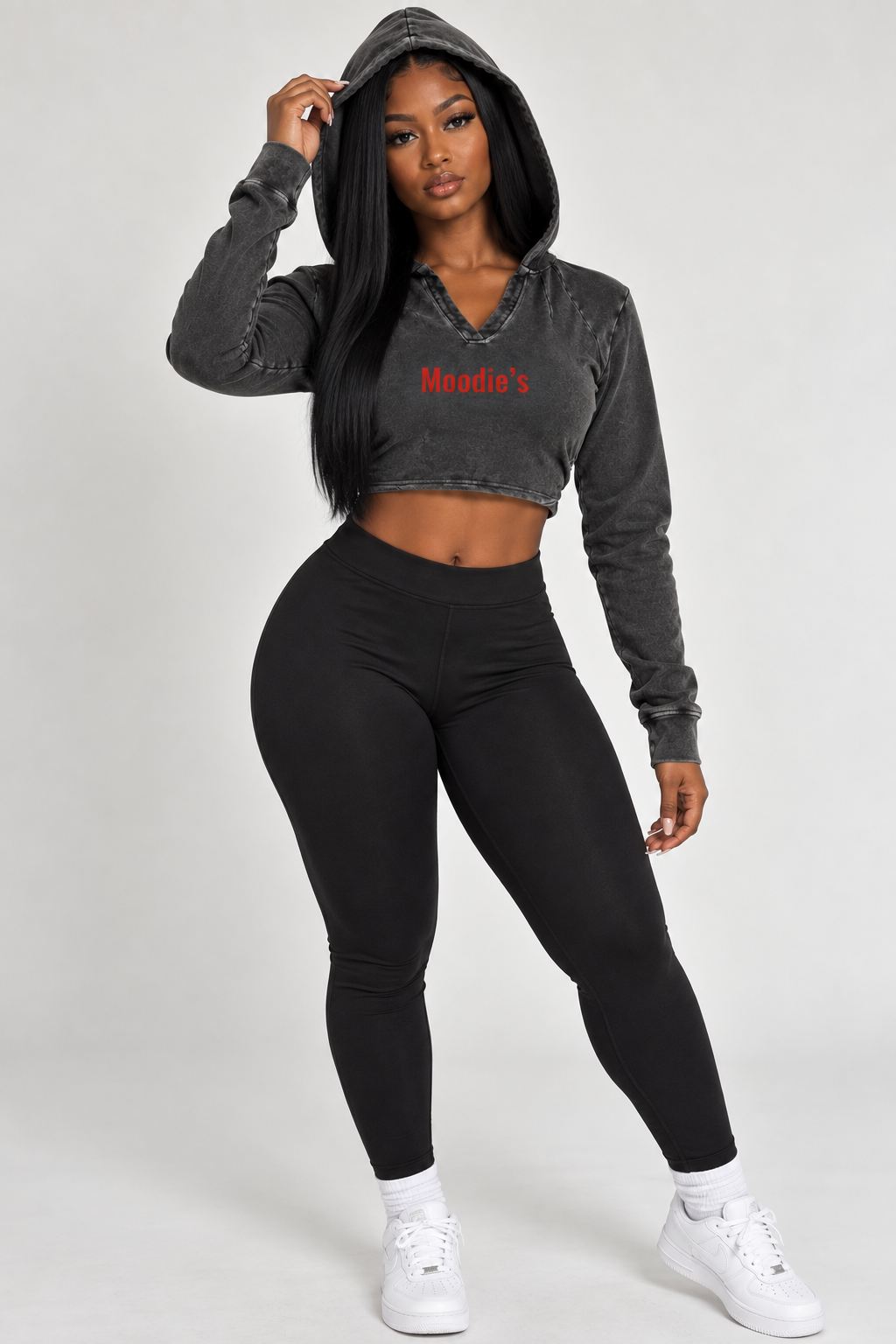 Signature Cotton Raw Edge Hoodie