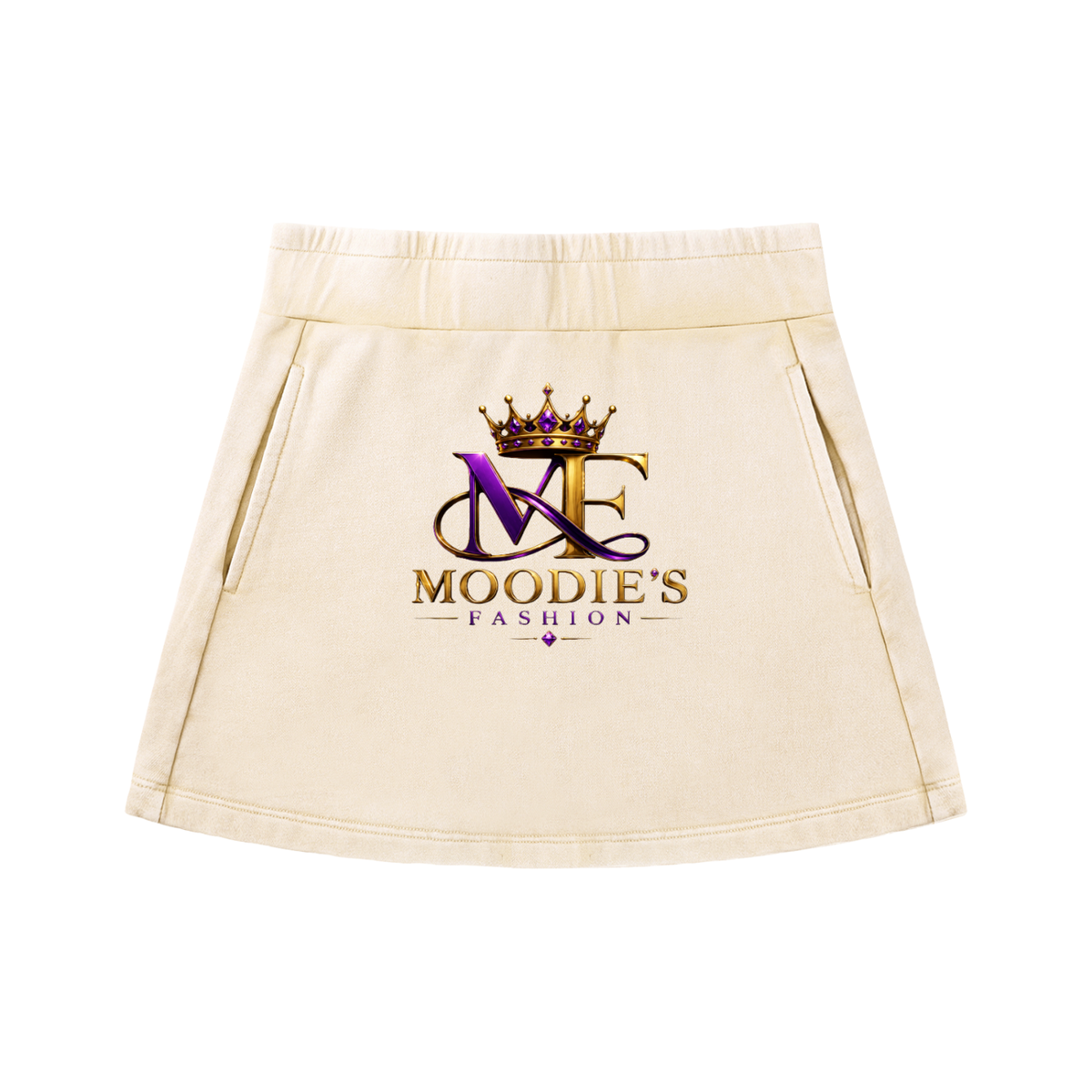 100% Cotton Mineral Wash Mini Skirt