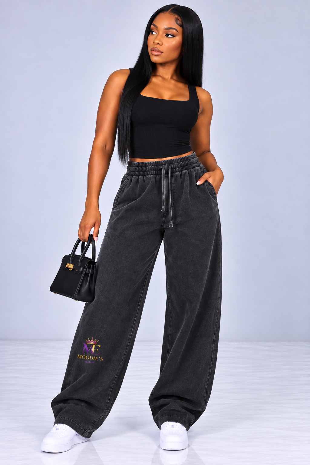 100% Cotton Vintage Washed Waist Pants