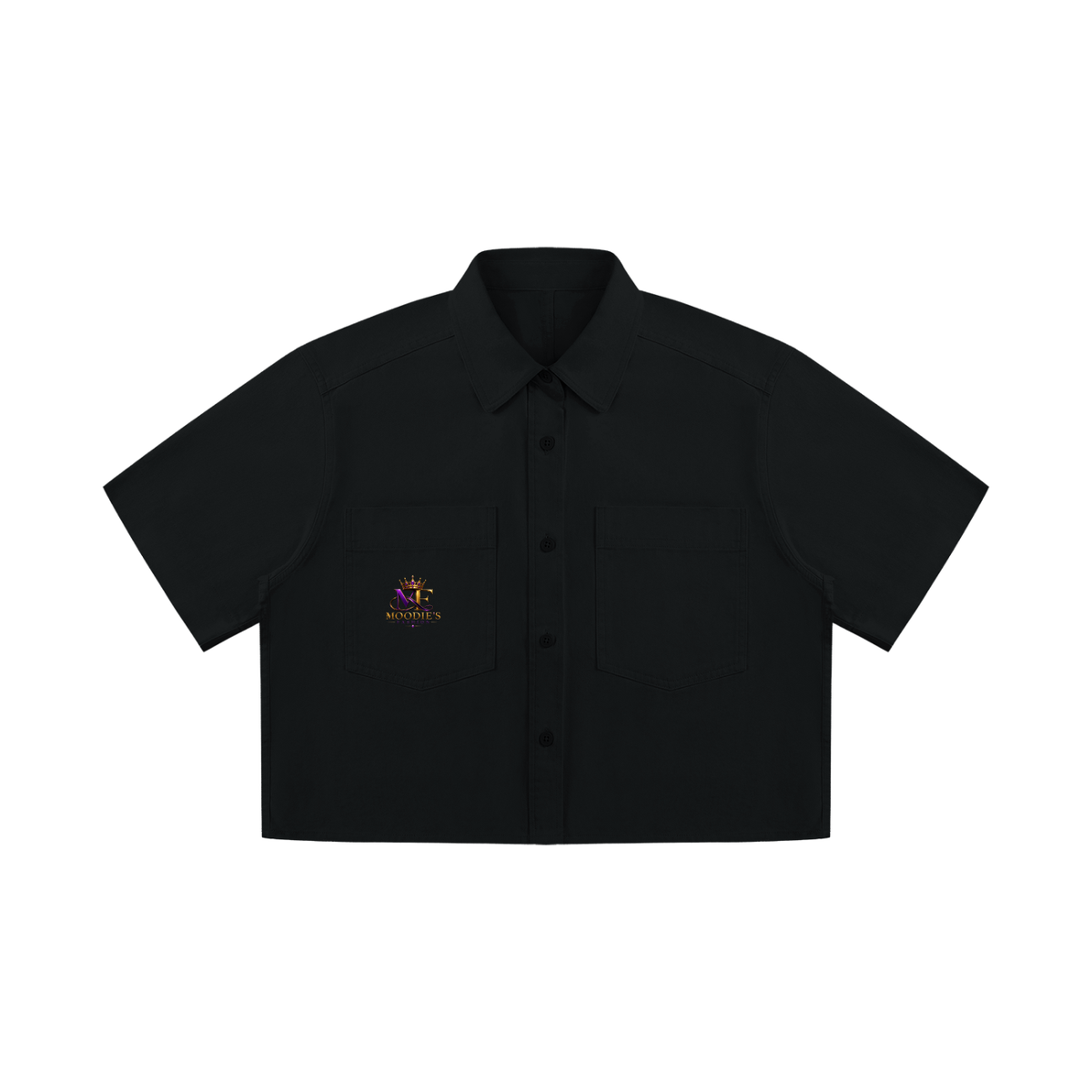 100% Cotton Crop Short Sleeve Shirt