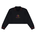 Signature Cotton Crop Collared Sweatshirt